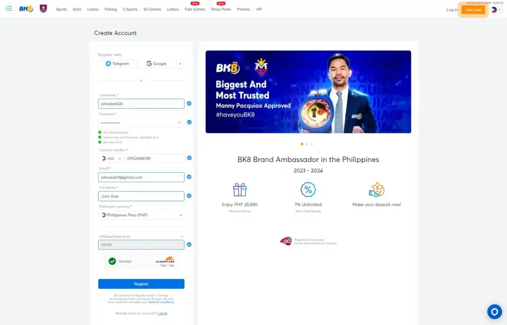 Bk8 Create Account