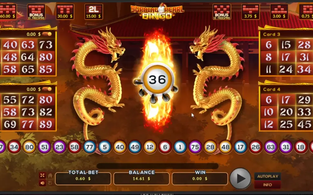 Burning Pearl Bingo Demo