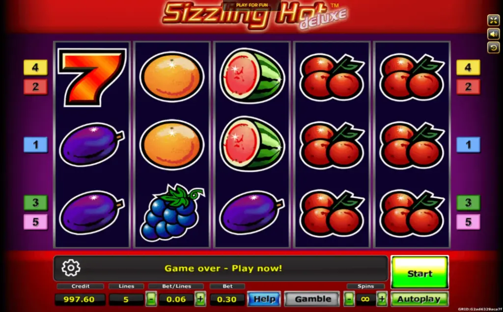 Sizzling Hot Demo