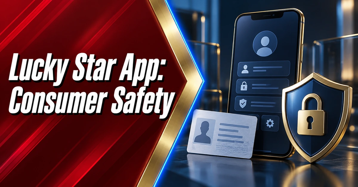 Lucky Star app consumer safety illustrated with identity and privacy controls